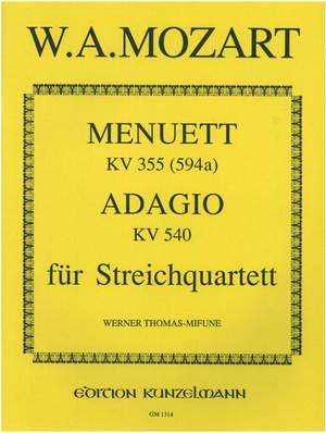 Mozart, Wolfgang Amadeus: Musik für Streichquartett