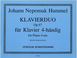 Hummel, Johann Nepomuk: Klavierduo  op. 87