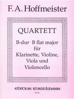 Hoffmeister, Franz Anton: Quartett B-Dur