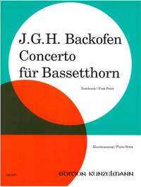 Backofen, Johann Georg Heinrich: Konzert für Bassetthorn