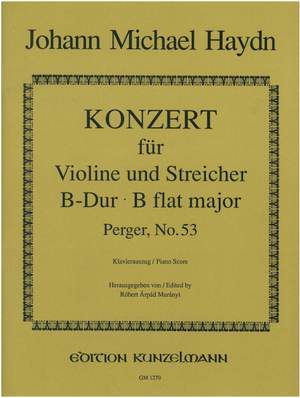 Haydn, Michael: Konzert für Violine B-Dur Perger Nr. 53