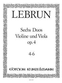 Lebrun, Ludwig August: 6 Duos  op. 4/4-6