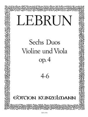 Lebrun, Ludwig August: 6 Duos  op. 4/4-6