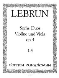 Lebrun, Ludwig August: 6 Duos  op. 4/1-3