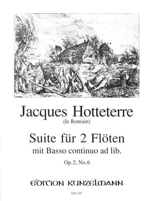 Hotteterre, Jacques Martin  (le Romain): Suite für 2 Flöten  op. 2/6