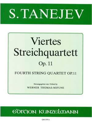 Tanejew, Sergej: Streichquartett Nr. 4  op. 11