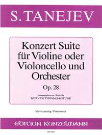 Tanejew, Sergej: Konzert-Suite  op. 28