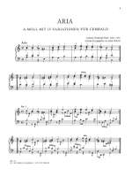 Bach, Johann Christoph: Aria mit 15 Variationen a-Moll Product Image