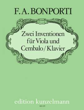 Bonporti, Francesco Antonio: 2 Inventionen für Viola  op. 10/3+6