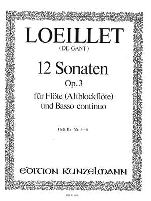 Loeillet, Jean-Baptiste de Gant: Sonaten 4-6  op. 3