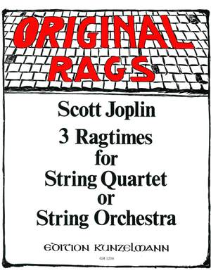 Joplin, Scott: 3 Ragtimes für Streichquartett oder Streichorchester