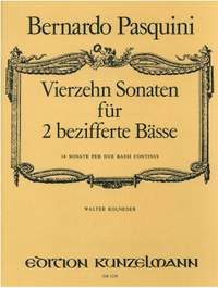 Pasquini, Bernardo: 14 Sonaten für 2 bezifferte Bässe