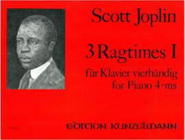 Joplin, Scott: 3 Ragtimes für Klavier vierhändig