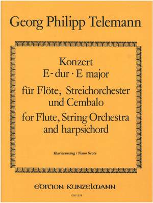 Telemann, Georg Philipp: Konzert für Flöte E-Dur TWV 51:E1