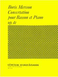 Mersson, Boris: Concertation pour Basson et Piano op. 41