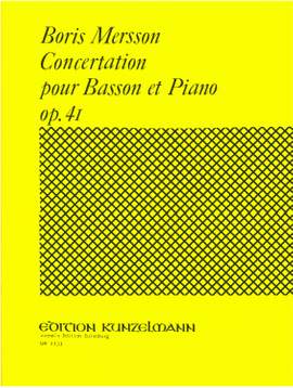Mersson, Boris: Concertation pour Basson et Piano op. 41