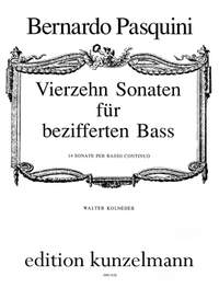 Pasquini, Bernardo: 14 Sonaten für Basso continuo