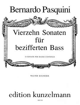 Pasquini, Bernardo: 14 Sonaten für Basso continuo