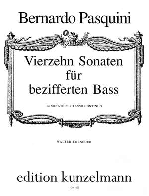 Pasquini, Bernardo: 14 Sonaten für Basso continuo