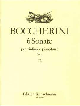 Boccherini, Luigi: 6 Sonaten für Violine und Klavier  op. 5/4-6