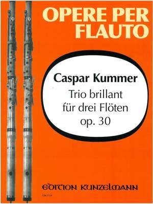 Kummer, Caspar: Trio brillant für 3 Flöten  op. 30