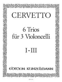 Cervetto, Giacomo Bassevi: 6 Trios für 3 Violoncelli (1-3)