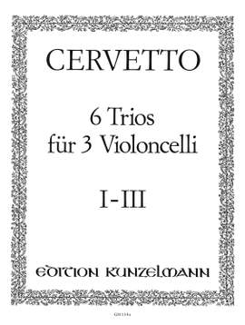 Cervetto, Giacomo Bassevi: 6 Trios für 3 Violoncelli (1-3)