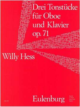 Hess, Willy: Drei Tonstücke für Oboe und Klavier  op. 71