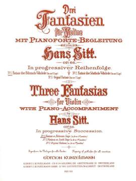 Sitt, Hans: Fantasie über böhmische Volkslieder  op. 66/1