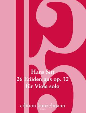 Sitt, Hans: 26 Etüden für Viola  op. 32