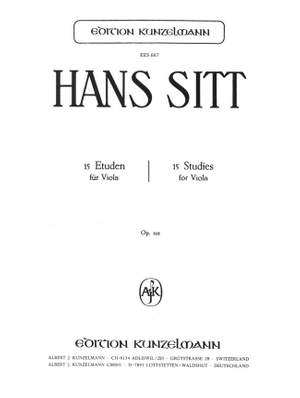 Sitt, Hans: 15 Etüden für Viola  op. 116
