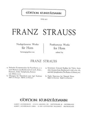 Strauss, Franz: Konzert-Etüden für Horn