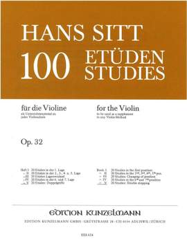Sitt, Hans: 20 Etüden: Doppelgriffe  op. 32