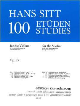 Sitt, Hans: 20 Etüden in der 6. und 7. Lage  op. 32