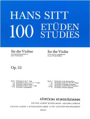 Sitt, Hans: 20 Etüden in der 6. und 7. Lage  op. 32