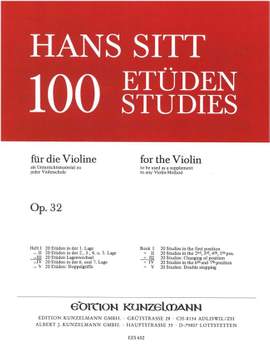 Sitt, Hans: 20 Etüden Lagenwechsel  op. 32/3