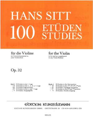 Sitt, Hans: 20 Etüden in der 1. Lage  op. 32