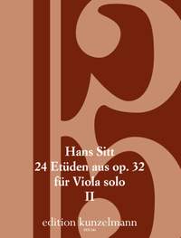 Sitt, Hans: 24 Etüden aus op. 32 für Viola solo, Band 2