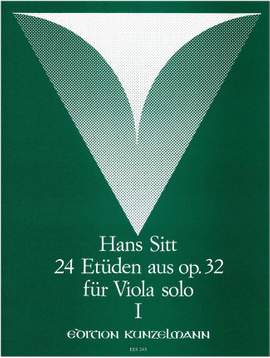 Sitt, Hans: 24 Etüden aus op. 32 für Viola solo, Band 1