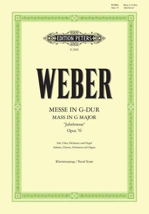 Weber, C: Mass in G (Jubelmesse) Op.76