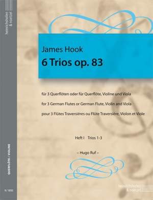 James Hook: 6 Trios op. 83 Volume 1