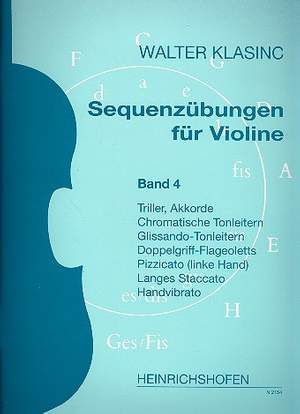 Klasinc: Sequence Exercises for Violin