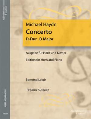 Haydn, Michael: Concerto in D for Hrn, 2 Ob, 2 hrn & Str