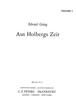 Grieg: Holberg Suite Op. 40