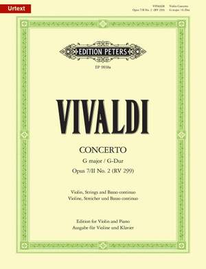 Vivaldi, A: Concerto in G Op.7 Book 2 No.2, RV 299