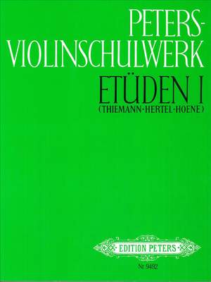 Peters Violin School: Studies, Volume 1
