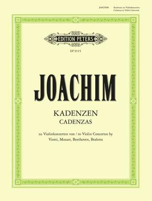 Joachim, J: Cadenzas