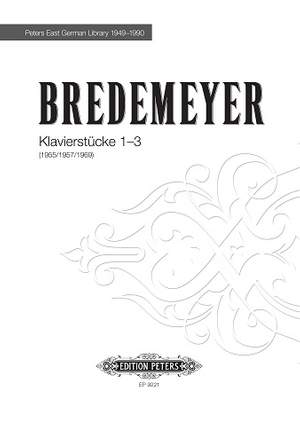 Bredemeyer, Reiner: Klavierstücke 1-3