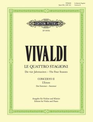 Vivaldi, A: The Four Seasons Op.8 No.2 in G minor 'Summer'