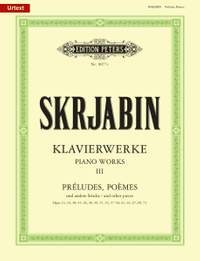 Skryabin, A: Piano Works Vol.3